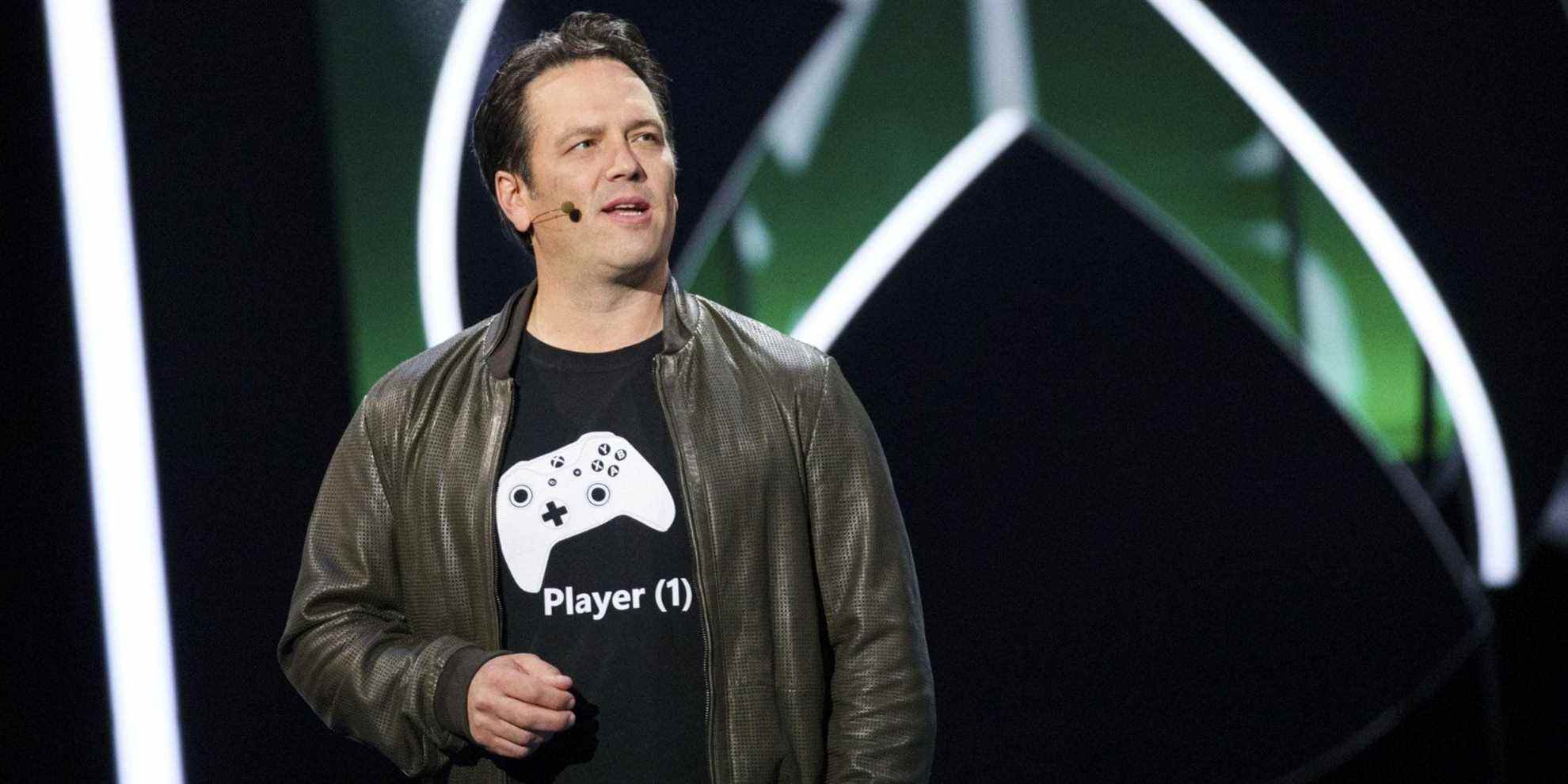 Phil Spencer talking on stage - via Xbox