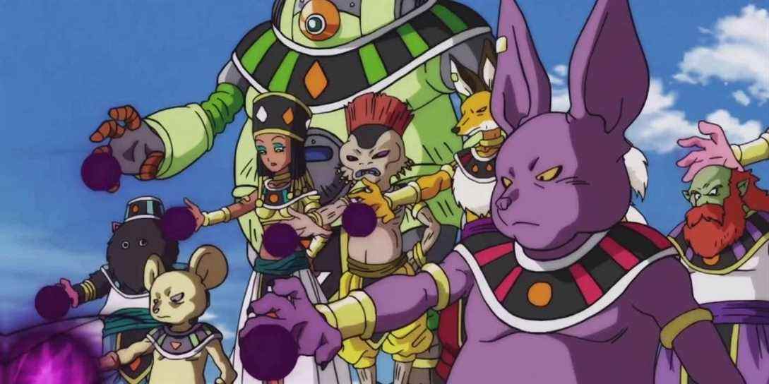 Champa et les autres dieux de la destruction dans Dragon Ball Super Heroes