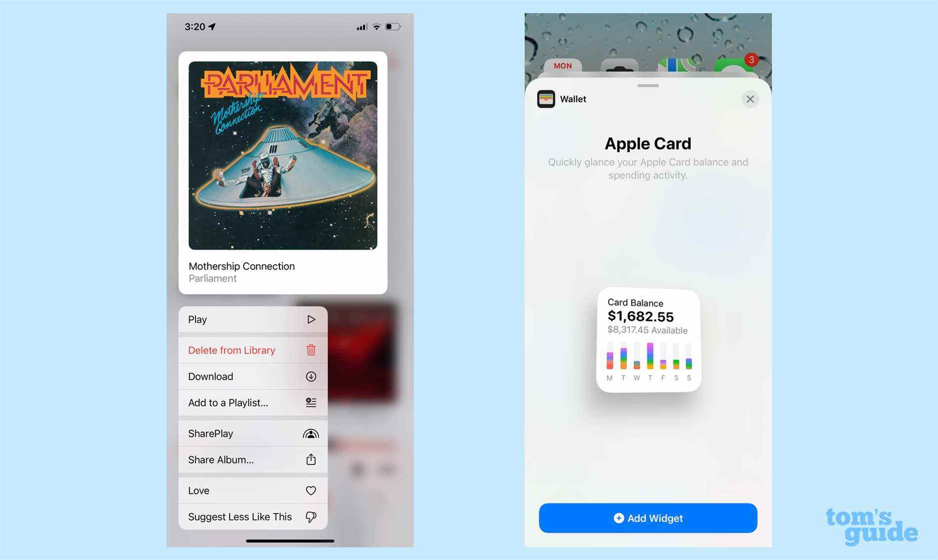 SharePlay dans les feuilles de partage et le widget Apple Card introduits dans iOS 15.4