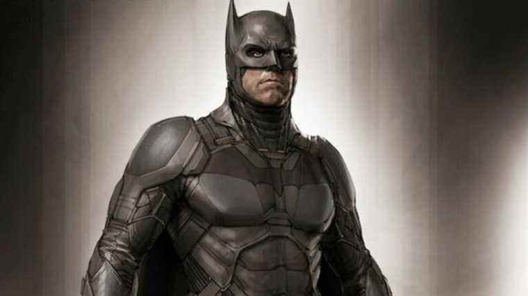 L'art conceptuel de Batman révèle la combinaison mise à jour de Ben Affleck dans un film solo annulé
