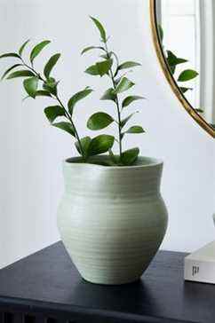 Vase en céramique sauge West Elm (moyen)