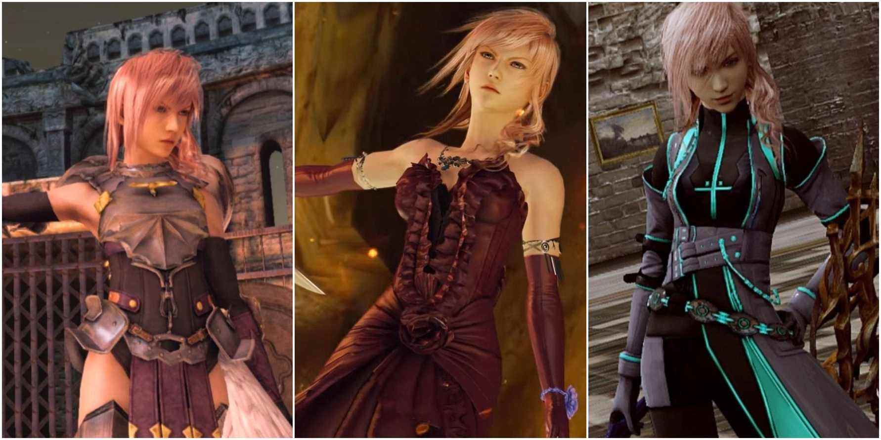 Lightning Returns Final Fantasy 13 garb Knight of Etro Midnight Mauve Cyber Jumpsuit