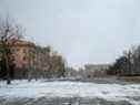 Les rues presque désertes de Mykolaïv, une ville sur les rives de la mer Noire en Ukraine qui a été attaquée par la Russie pendant des jours le 11 mars 2022. 