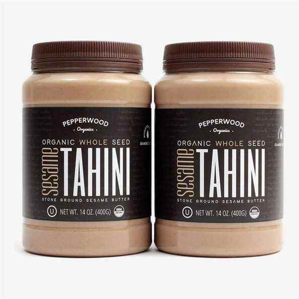 Beurre de tahini au sésame entier moulu sur pierre biologique