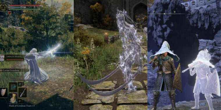 Showcase of different Spirit Ashes in Elden Ring. 