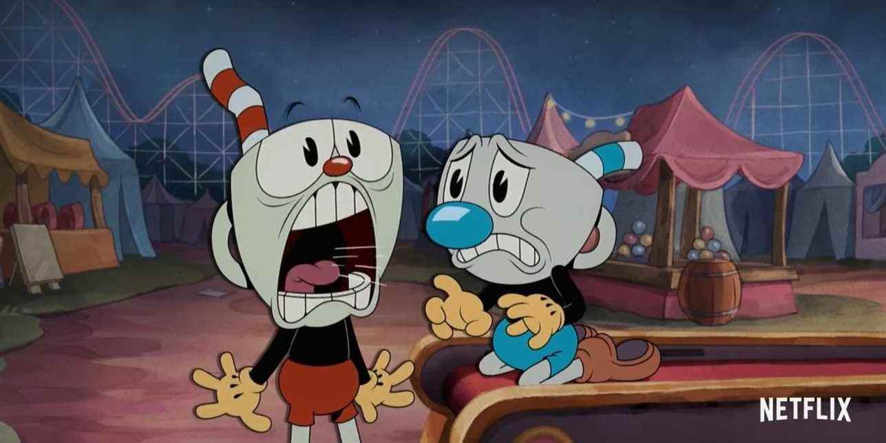 The-Cuphead-Show Mugman et Cuphead à la foire