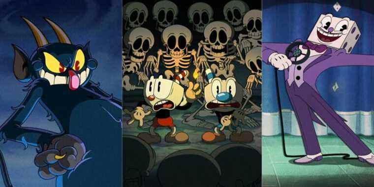 title split image Cuphead Show The Devil Ain't No Ghosts Mr. Dice