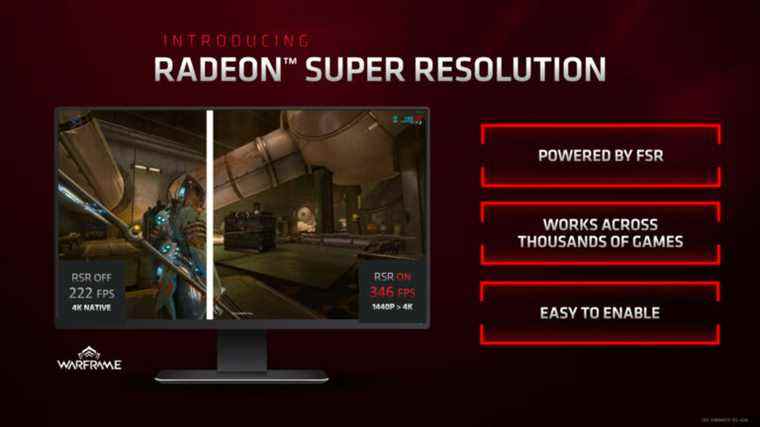 AMD Radeon Super Resolution disponible maintenant via la mise à jour du pilote
