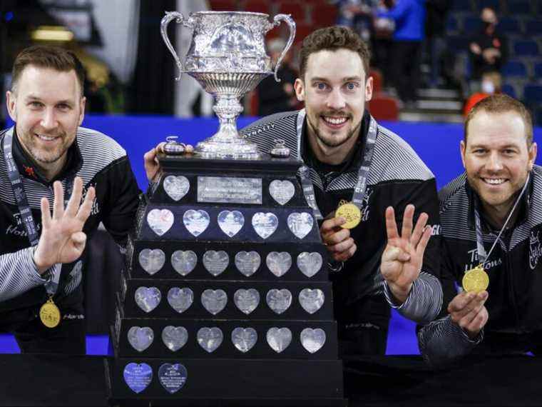 ‘HISTOIRE ÉPIQUE DE CURLING:’ La victoire de Gushue avec une équipe de trois au Brier restera dans l’histoire