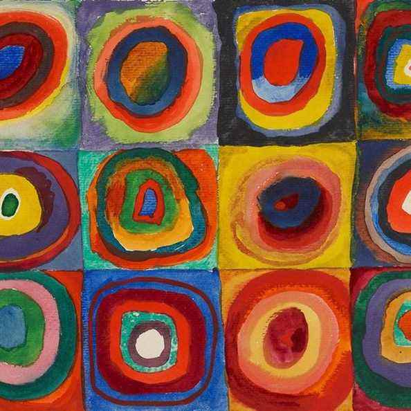 Wassily Kandinsky – Carrés avec cercles concentriques