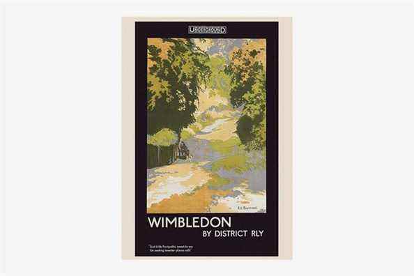 Affiche du métro de Londres Wimbledon