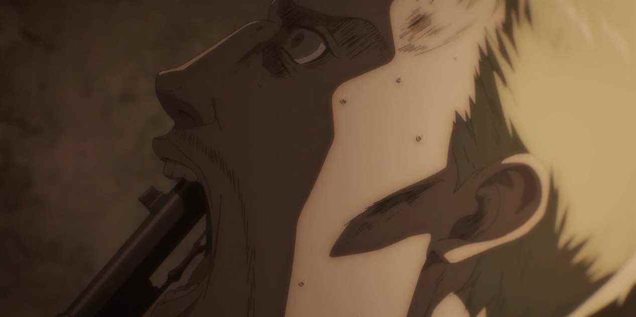 Reiner avec un pistolet dans la bouche