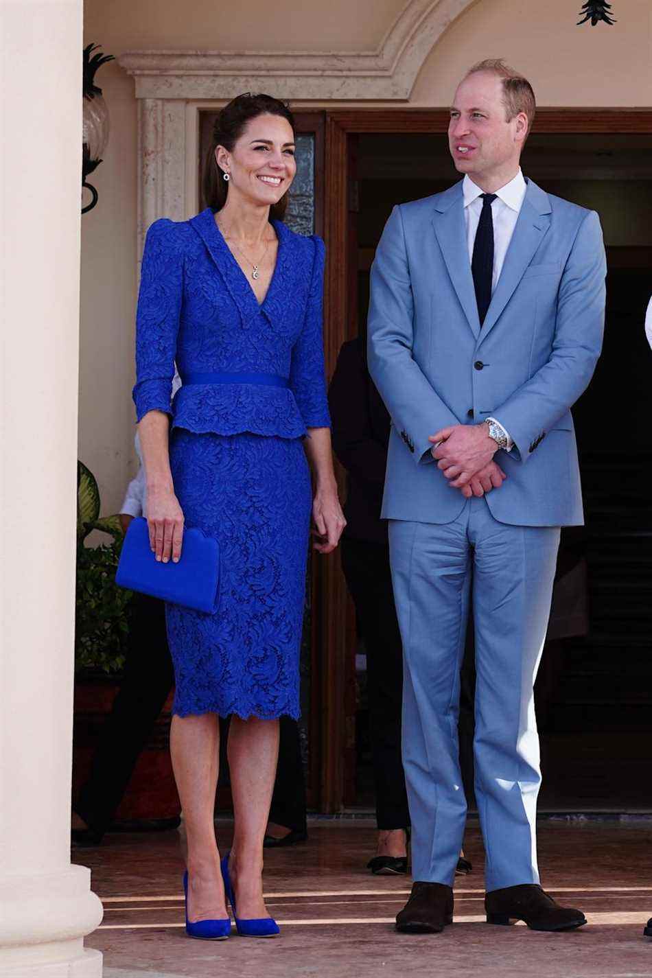 Le couple visite le Belize, la Jamaïque et les Bahamas lors de leur voyage de huit jours.  (Getty Images)