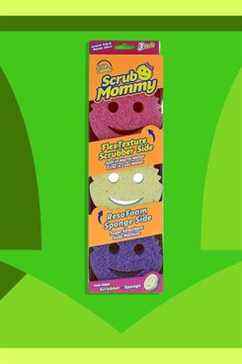 Scrub Daddy Scrub Mommy Brosse à récurer double face et éponge