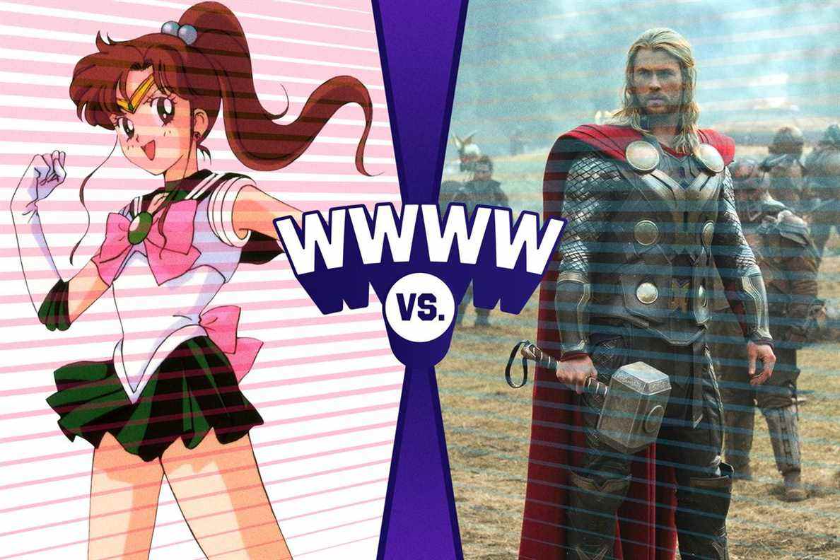 Sailor Jupiter contre Thor 