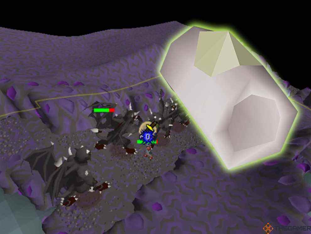 bracelet-rapide-sur-fond-de-demons-noirs-dans les catacombes de Kourend