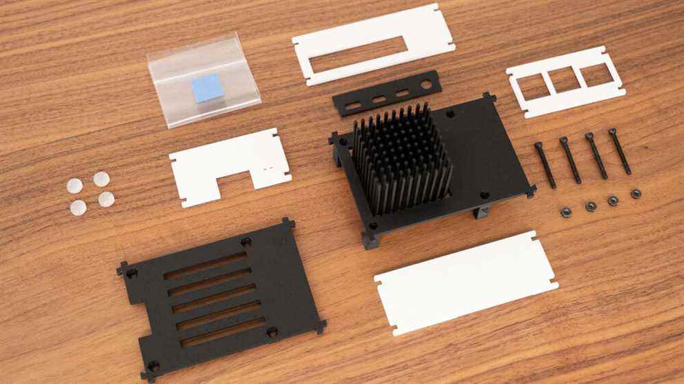 SQ1 - Boîtier minimaliste et dissipateur thermique pour Raspberry Pi 4B