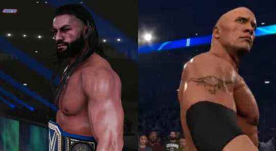 WWE 2K22 Roman and The Rock