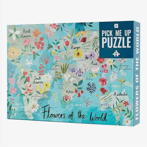 Talking Tables Puzzle 1 000 pièces Fleurs du monde