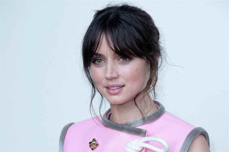 Ana de Armas attending the Louis Vuitton show as part of Paris Fashion Week Womenswear Spring/Summer 2022 in Paris, France on October 05, 2021. Photo by Aurore Marechal/Abaca/Sipa USA(Sipa via AP Images)