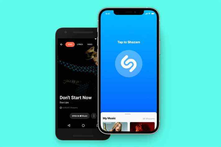 Application Shazam pour l'identification de la musique.