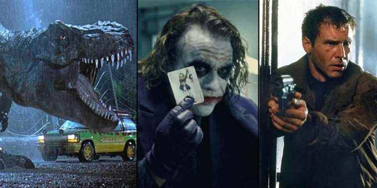 jurassic park the dark knight blade runner heath ledger harrison ford