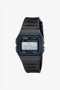 Casio F91W-1 Montre de sport numérique à bracelet en résine classique