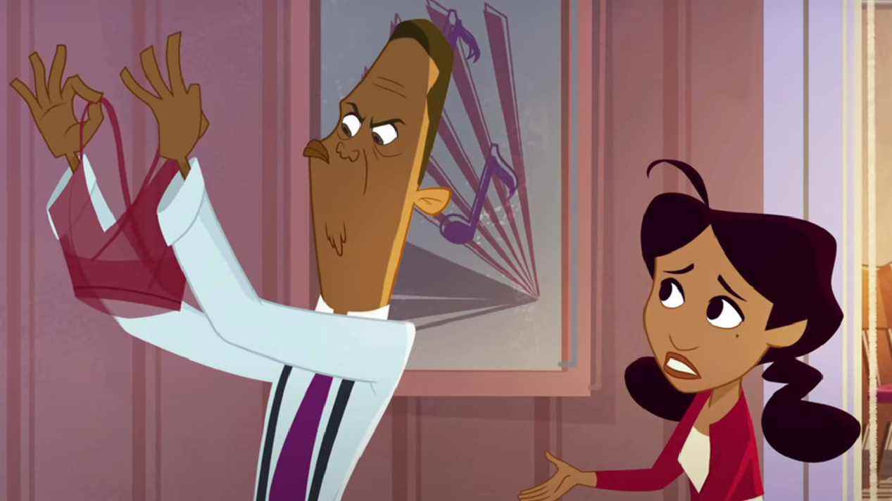 Penny et son père dans The Proud Family: Louder and Prouder.