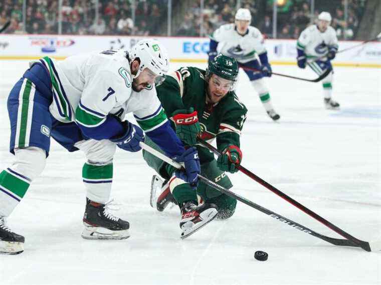 Les Canucks ont les jambes fatiguées lors d’une défaite en OT face à un lourd Wild