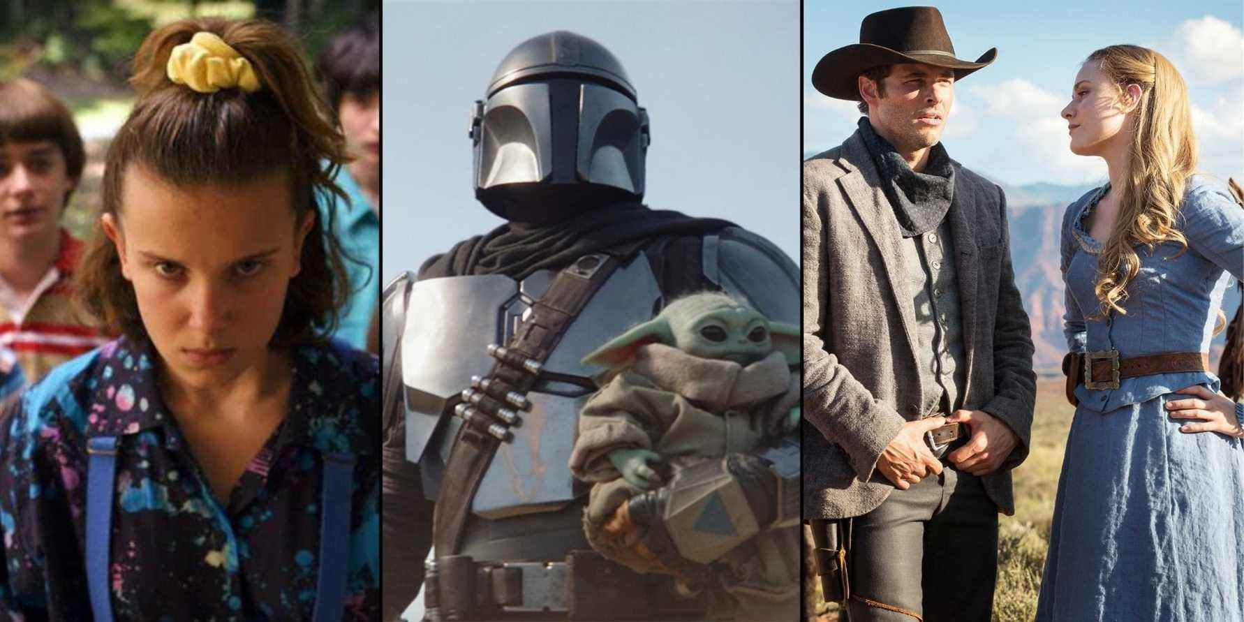 stranger things the mandalorian westworld