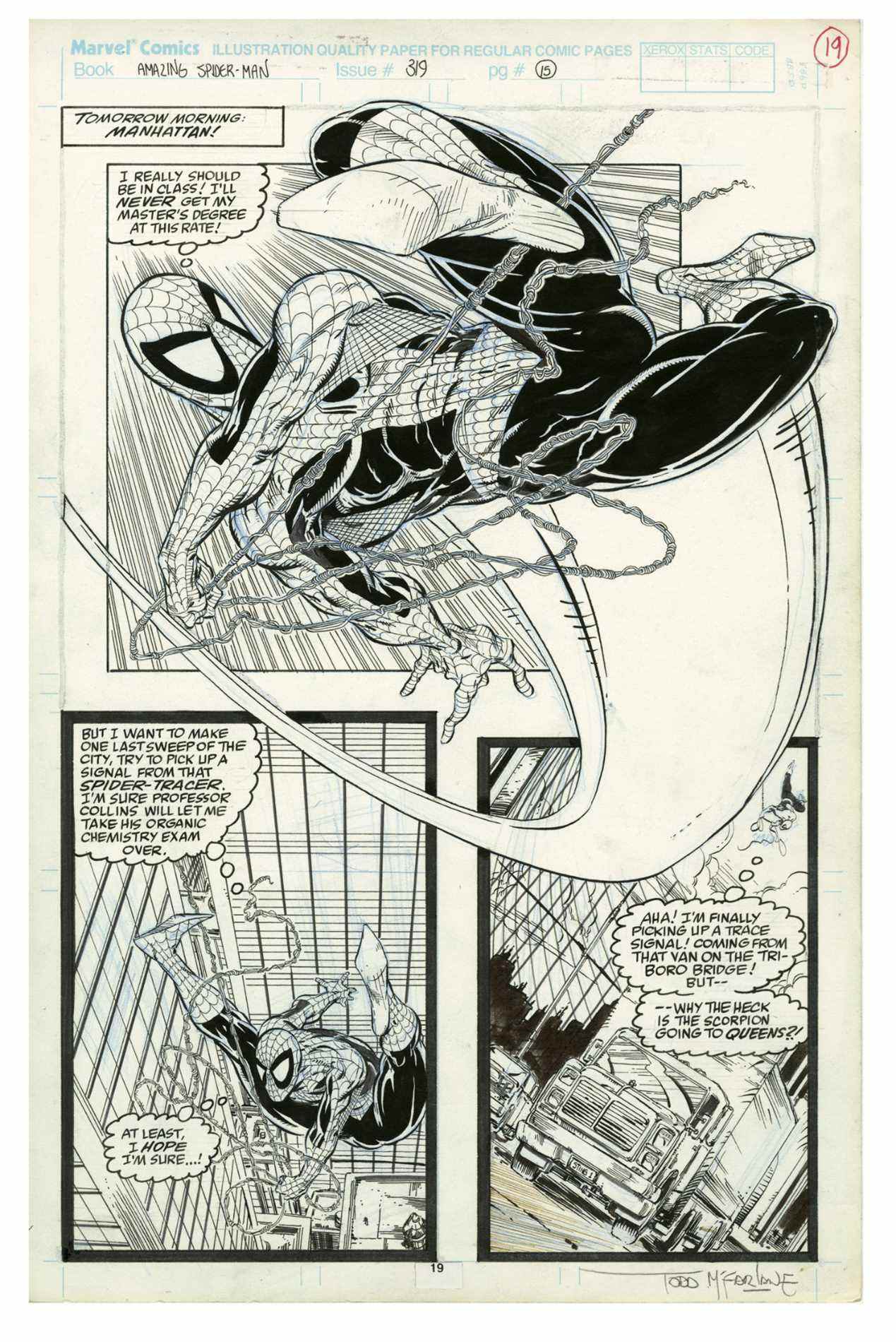 L'édition de l'artiste Spider-Man de Todd McFarlane