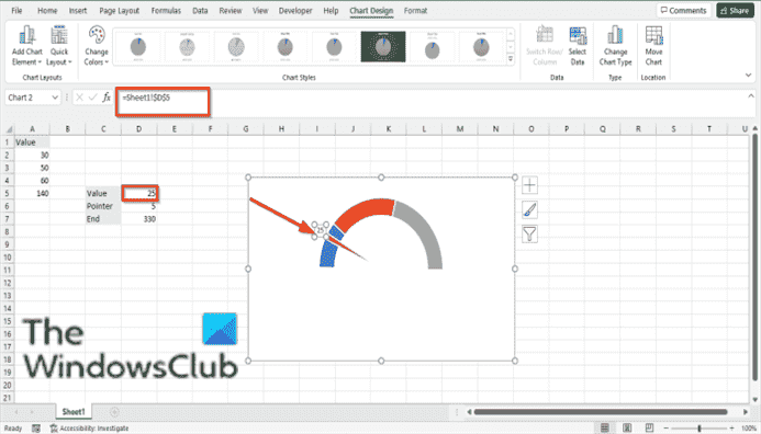 Comment créer un graphique de jauge dans Excel