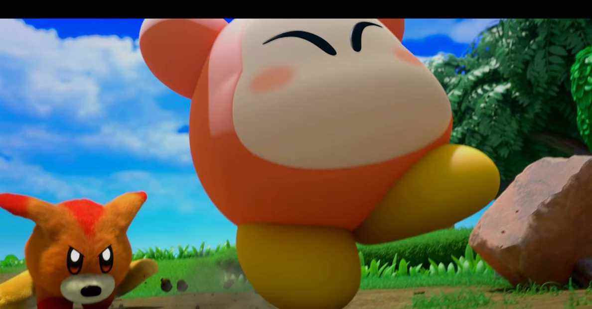 Kirby et le guide Forgotten Land: emplacements cachés de Waddle Dee dans Winter Horns
