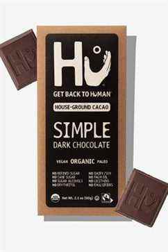 Barres de chocolat noir biologique Hu (paquet de 4)