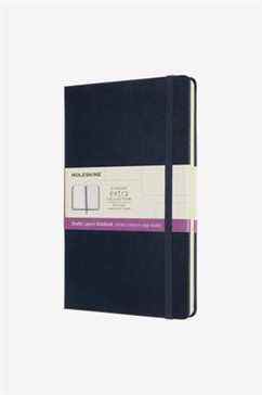 Carnet ligné classique Moleskine (bleu saphir)