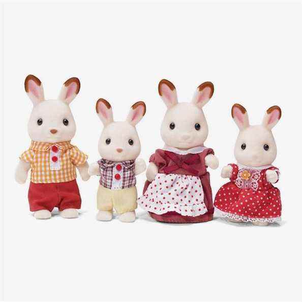 Famille de lapins à la marelle Calico Critters