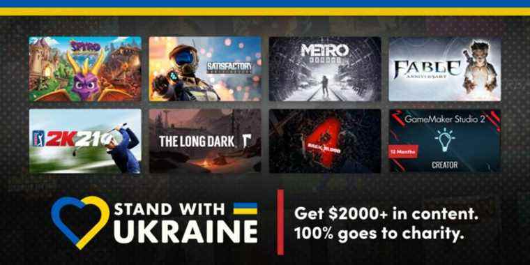 A selection of games from Humble's Ukraine bundle.