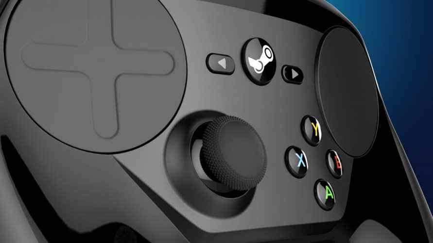 Gros plan sur les trackpads du Steam Controller