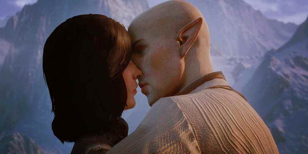 Dragon Age Inquisition Solas scène romantique