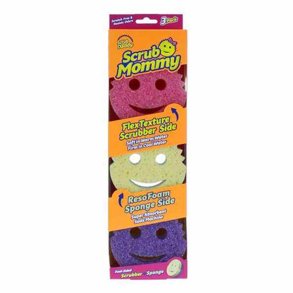 Scrub Daddy Lot de 3 éponges Scrub Mommy