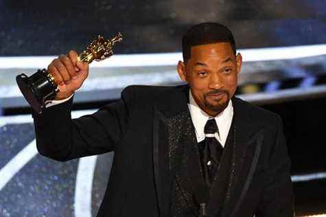 will smith remporte l'oscar du meilleur acteur pour le roi richard