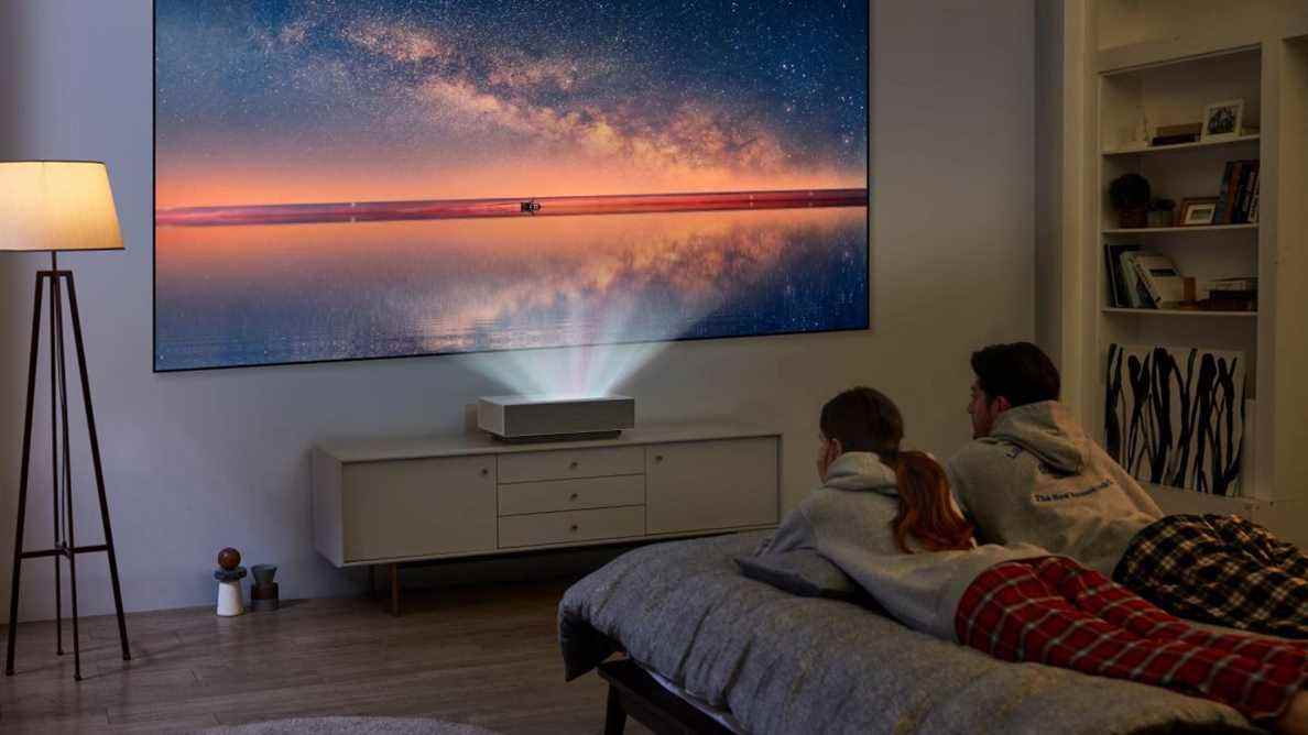 The LG projector picture