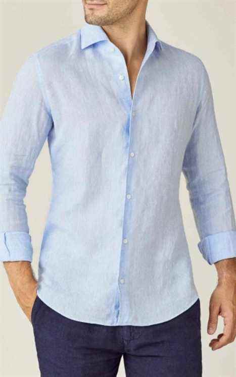 Chemise Portofino en lin, £150, lucafaloni.com