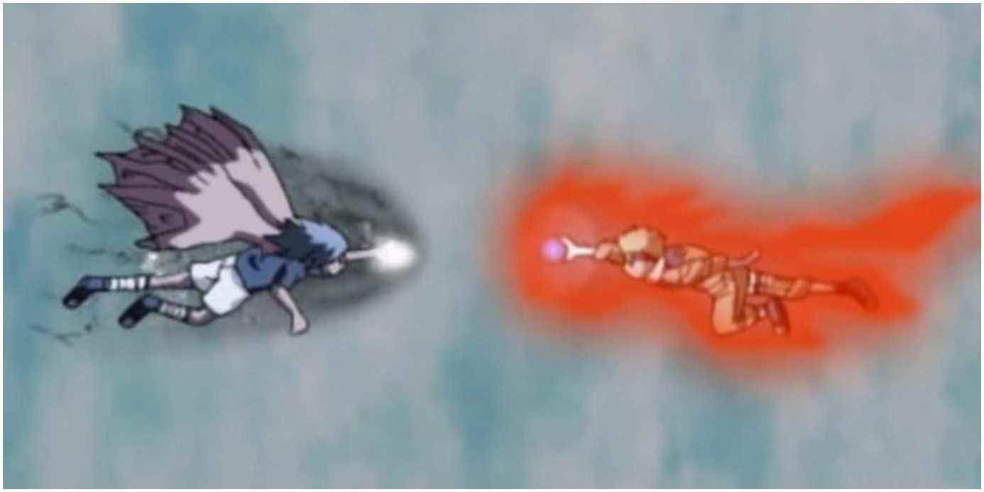 Naruto et Sasuke se battent