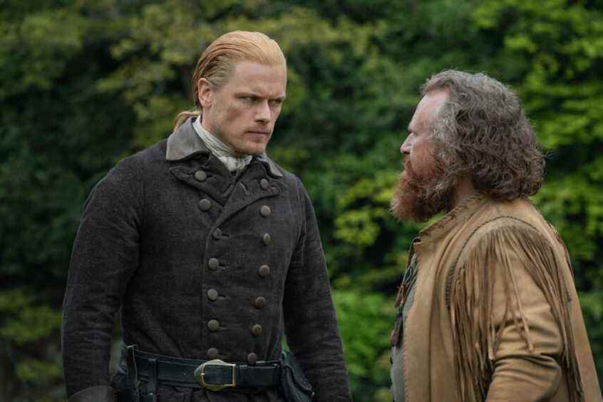 Outlander Saison 6 Sam Hueghan et Michael Geary 