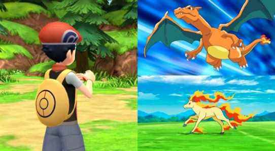 Pokemon Brilliant Diamond and Shining Pearl Charizard and Rapidash