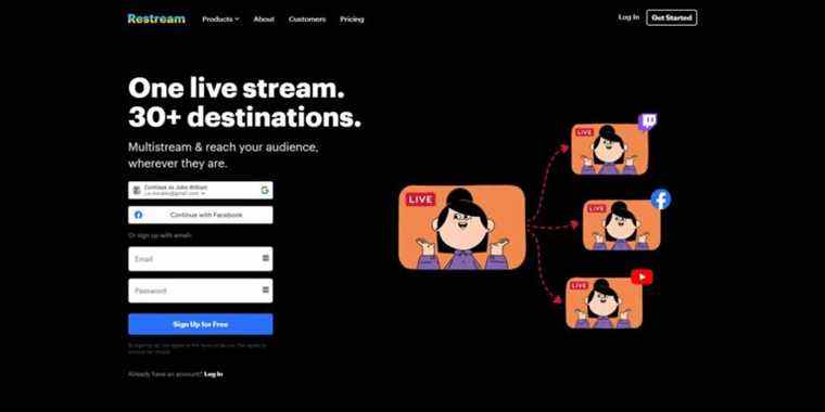 Comment multistreamer gratuitement avec Restream