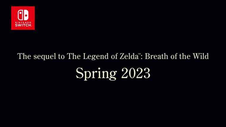 Breath of the Wild 2 reporté au printemps 2023
