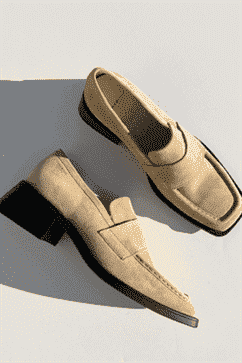 Vagabond Shoemakers Mocassin en daim Blanca