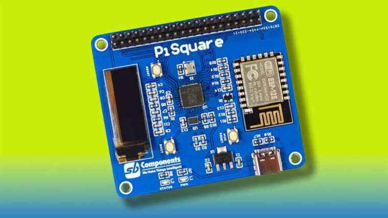 La nouvelle carte PiSquare porte de nombreux HAT connectés au Wi-Fi